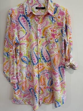 Ralph Lauren Multi-Color Paisley Button-Down Shirt